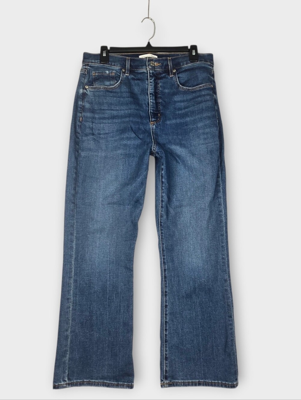 Loft Kick Crop Blue Jean Size 31 / 12 Ann Taylor Womens High Rise